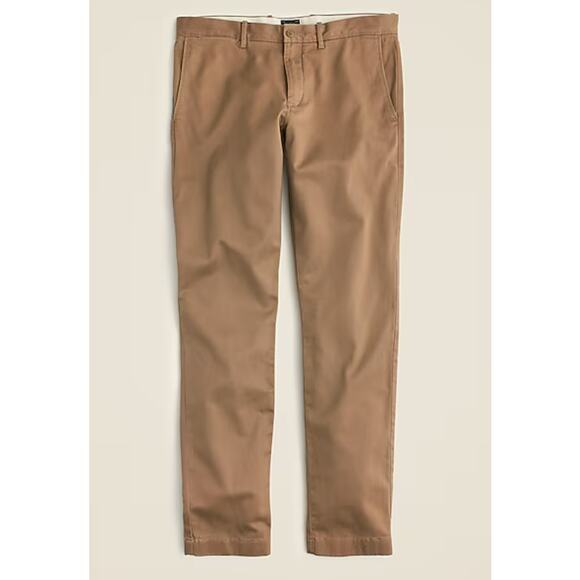 J.Crew 770 Straight-Fit Core Stretch Chino Pants Mens W32 L30 River Brown AR886 - Picture 3 of 10